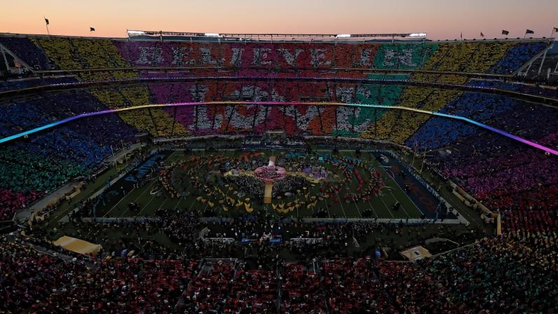 Shows do intervalo dos Super Bowls I, X, XX, XXX, XL e L