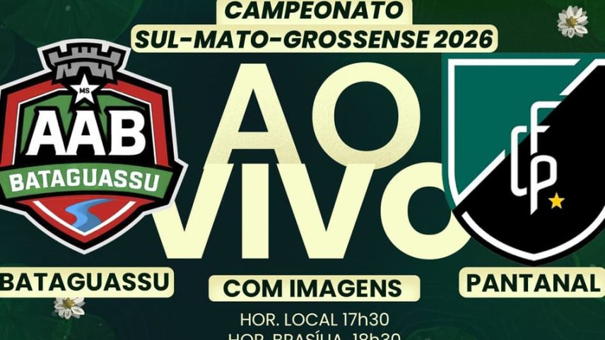 Bataguassu e Pantanal se enfrentam nesta quarta-feira (Foto: Arte/Lance!)