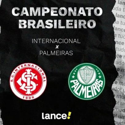 Internacional x Palmeiras: horário, transmissão ao vivo e escalações
