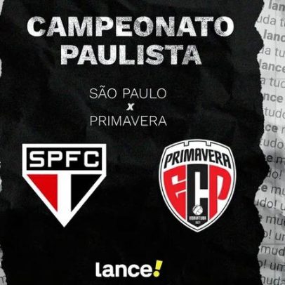 São Paulo x Primavera: horário, transmissão e prováveis escalações