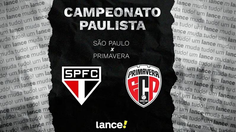 São Paulo e Primavera se encontram neste sábado (Foto: Arte/ Lance!)