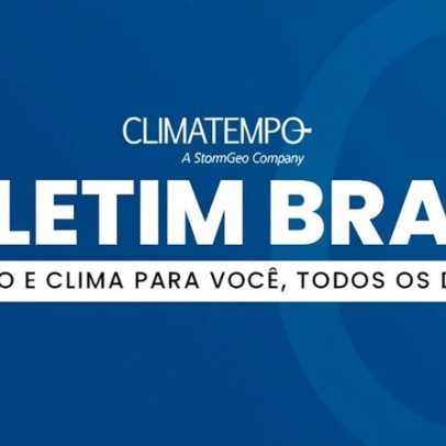 Previsão: chuva forte e risco de temporais, com calor em várias regiões