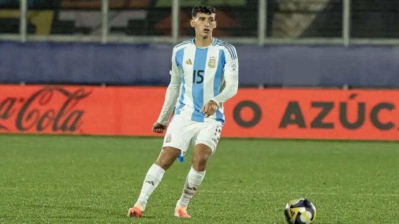 Tomás Peréz pela seleção argentina sub-20 (reprodução instagram Tomás Perez)