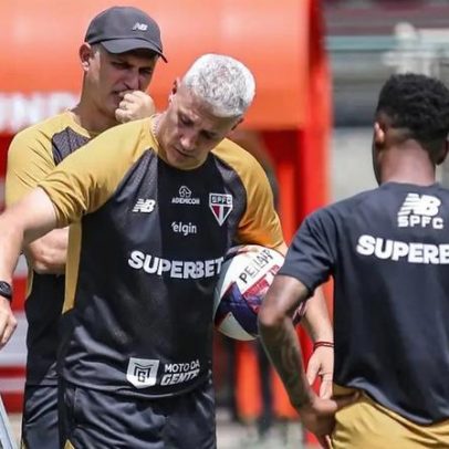 São Paulo encerra preparação para enfrentar o Bragantino com provável escalação