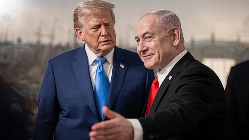 Donald Trump y Benjamin Netanyahu durante la visita del israelí a la Casa Blanca en julio de 2025.