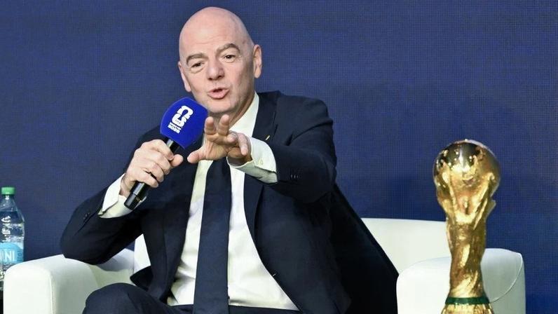 O presidente da Fifa, Gianni Infantino, em 6 de dezembro de 2025. Foto: Roberto Schmidt/AFP