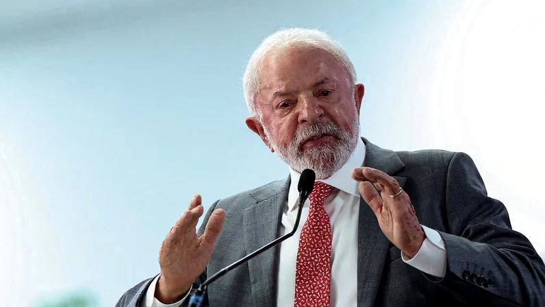 Brazil's President Luiz Inacio Lula da Silva speaks during a ceremony to launch a digital platform for tax reform in Brasilia