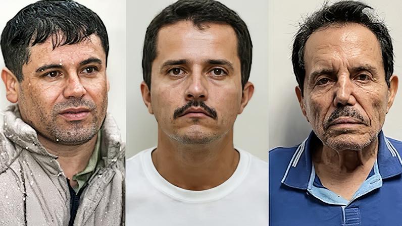 Joaquín Guzmán Loera, Nemesio Oseguera Cervantes e Ismael Zambada García