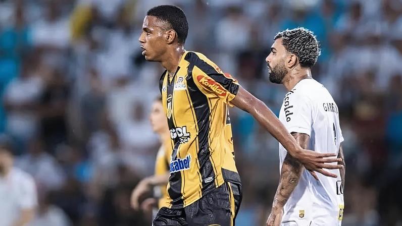 Dantas em Novorizontino x Santos pelo Paulistão 2026 (Foto: Divulgação)