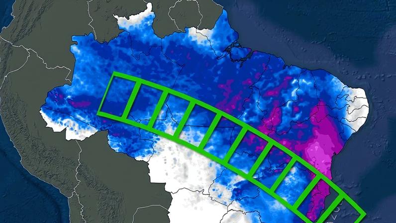Quinta ZCAS de 2026 se estabelece entre os dias 26 de fevereiro e 01 de março.