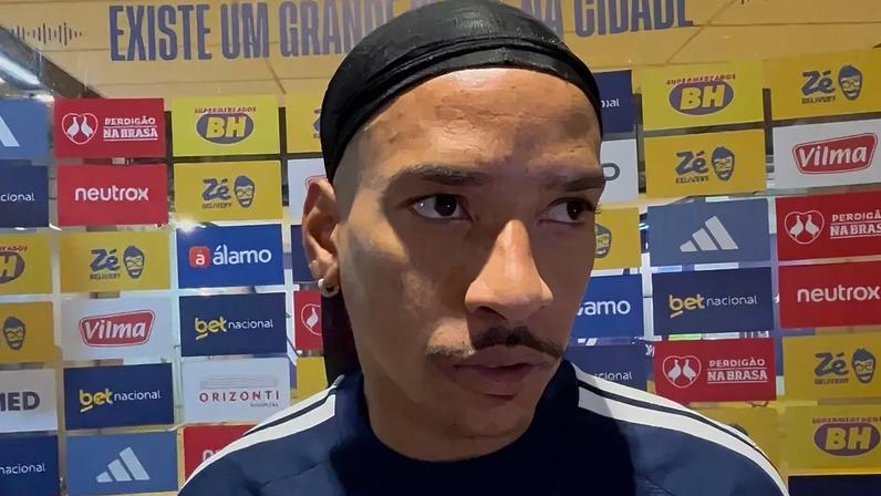 Matheus Pereira reage a empate do Cruzeiro: sentimento amargo