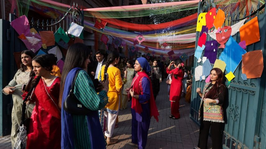 Basant, a kite-flying festival, in Lahore
