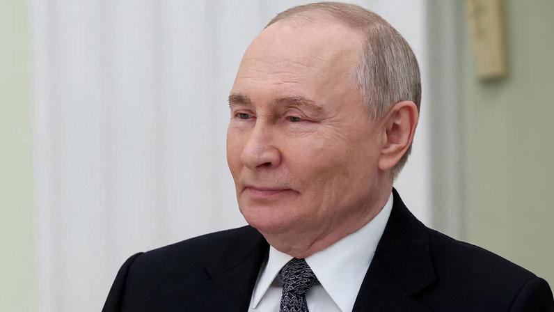 Russian President Vladimir Putin attends a meeting with Vietnamese Foreign Minister Le Hoai Trung in Moscow, Russia, February 24, 2026. Maxim Shipenkov/Pool via REUTERS