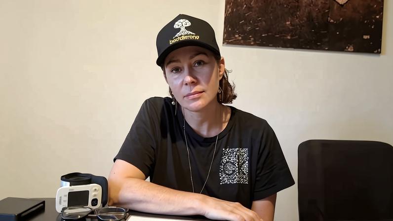 A ex-deputada Carla Zambelli, em um apartamento em Roma, momentos antes de ser presa em julho