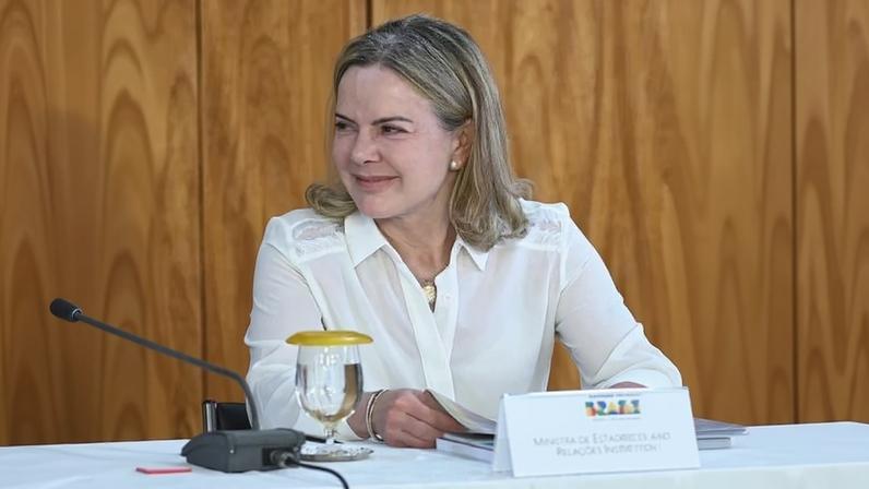 A ministra Gleisi Hoffmann, de Relações Institucionais