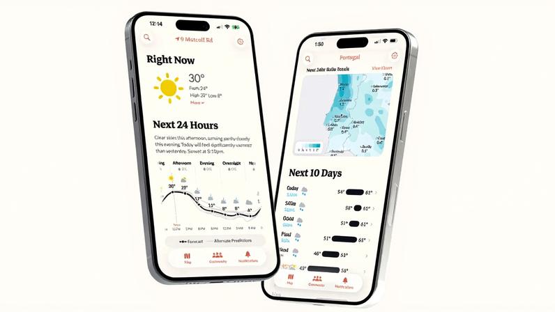 Criadores do Dark Sky lançam novo app de previsão do tempo com várias previsões