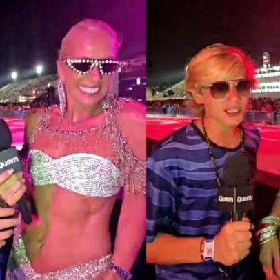 Adriane Galisteu e Vittorio curtem folia juntos no carnaval