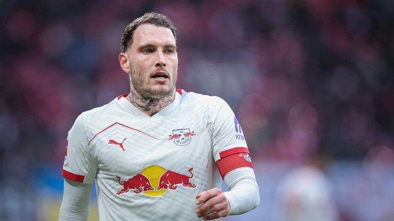 David Raum, lateral-esquerdo do RB Leipzig — Foto: Ronny HARTMANN / AFP