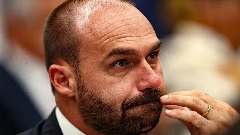 O ex-deputado Eduardo Bolsonaro, que está nos EUA — Foto: Wilton Junior/Estadão Conteúdo