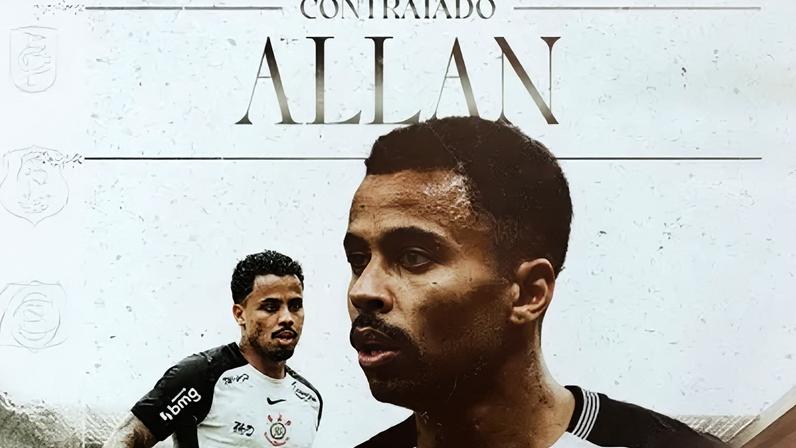 Corinthians anunciou o volante Allan, do Flamengo