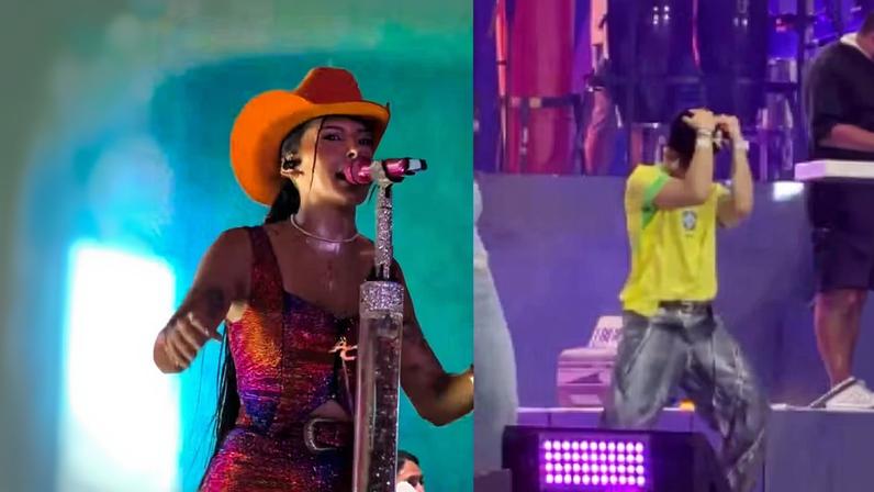 Coreano que viralizou com cantada a Ana Castela é visto dançar em show