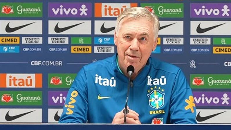 CBF avança com renovação de Ancelotti e presidente diz que um ano é pouco