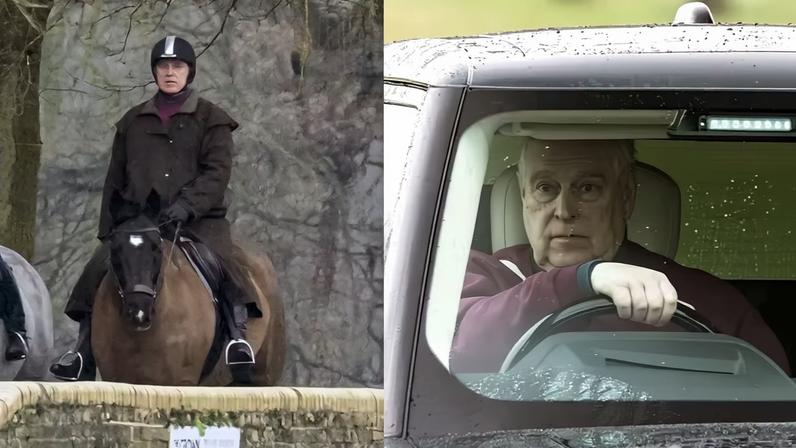 Ex-príncipe Andrew faz última cavalgada em Windsor antes de deixar o palácio