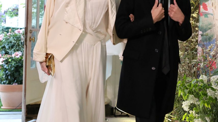 Brad Pitt and Angelina Jolie’s eldest son, Maddox Jolie-Pitt (seen above with his mom at the 2023 State Dinner), dropped his dad’s last name in his latest project.