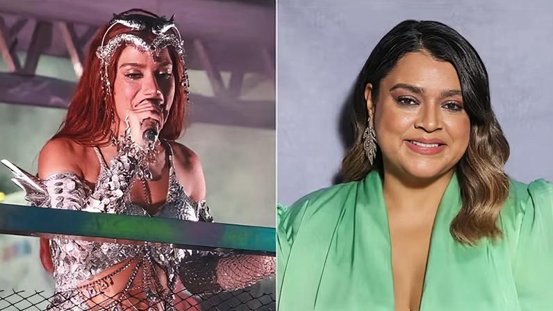 Anitta presta homenagem a Preta Gil em trio elétrico em Salvador