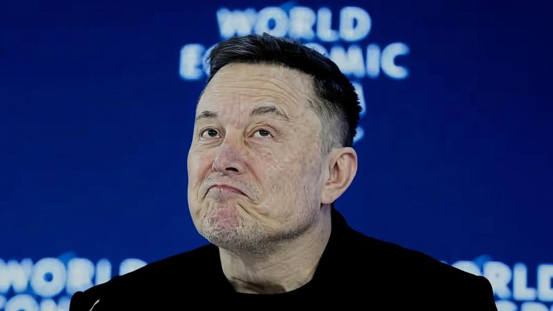 Elon Musk no Fórum Econômico Mundial, em Davos (Suíça), em janeiro de 2026 — Foto: AP Photo/Markus Schreiber