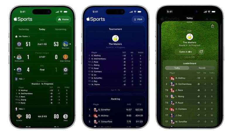 Golf chega ao Apple Sports