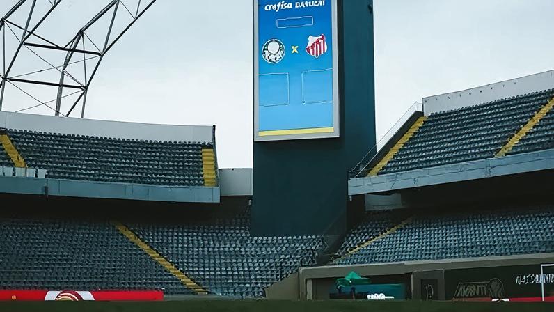 Arena Barueri antes de Palmeiras x Capivariano pelas quartas do Paulistão