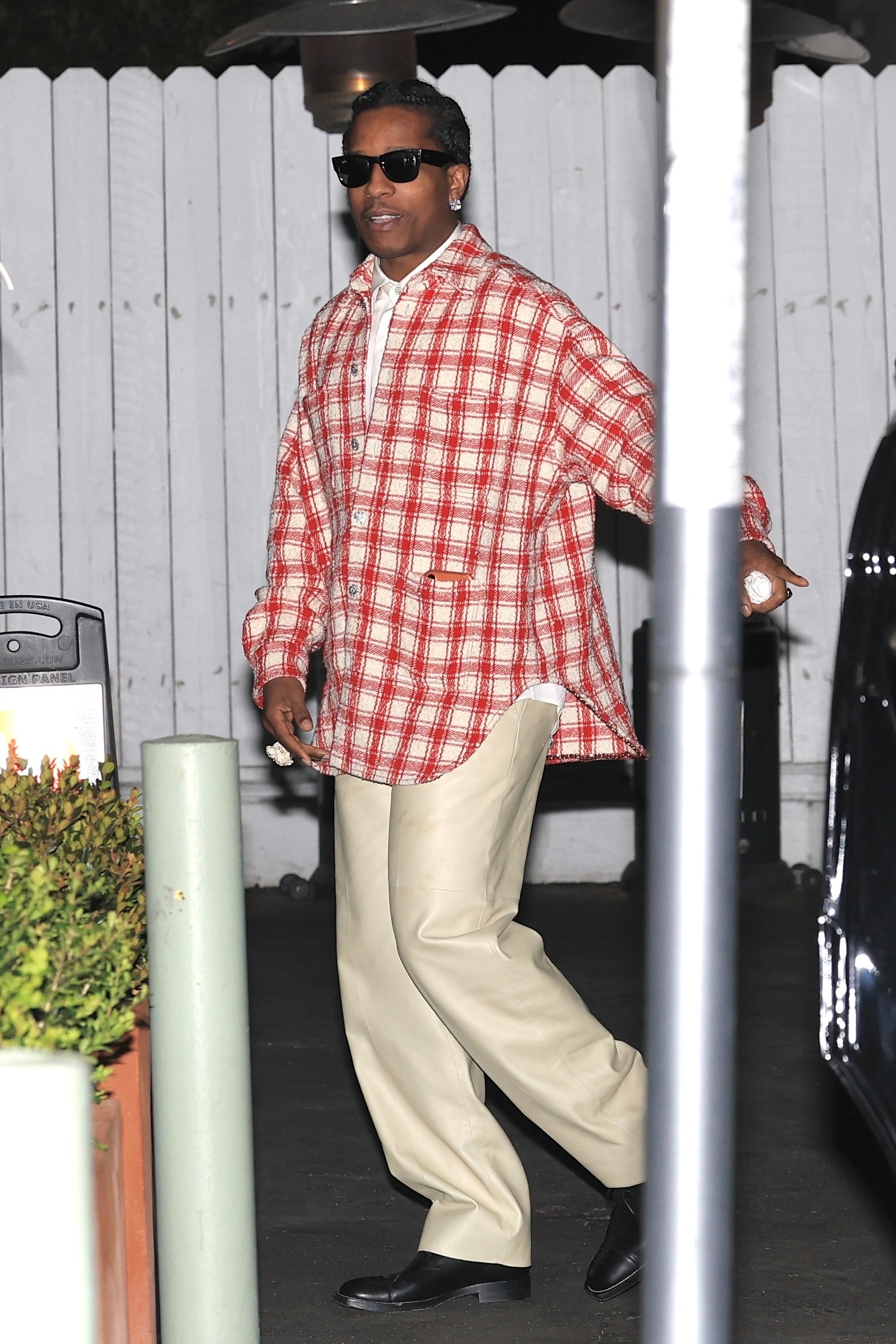 A$AP Rocky, pictured at Giorgio Baldi on Friday, threw Rihanna a surprise birthday party at the restaurant.