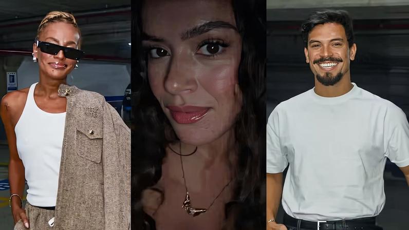 Celebridades vão ao primeiro show de Bad Bunny em São Paulo — Foto: Edu Araujo / Agnews, Reprodução / Instagram e Patrícia Devoraes / Brazilnews