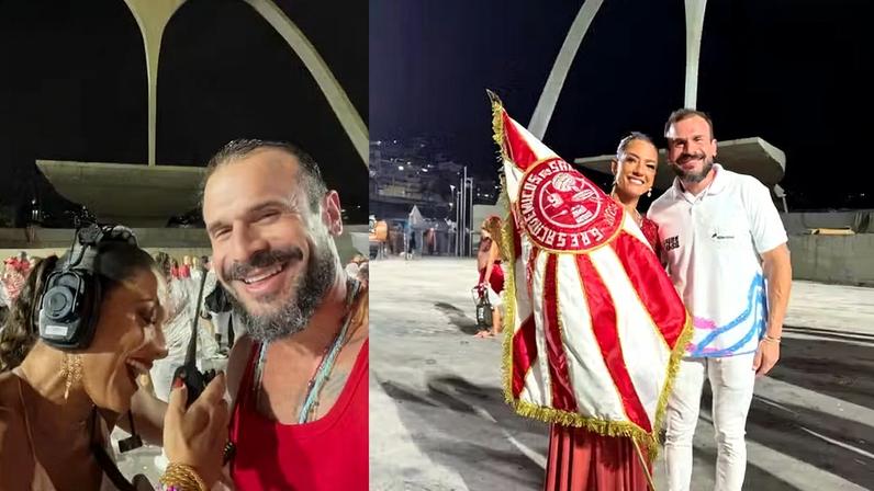 Marcelinho Calil, chefão da Viradouro, se declara para porta-bandeira do Salgueiro
