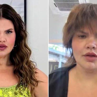 Thais Carla tira mega hair e exibe cabelo natural