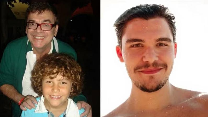 Gabriel Kaufmann na época de 'Caras e Bocas' e atualmente