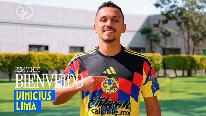 Lima é anunciado pelo América do México — Foto: Divulgação/América-MEX