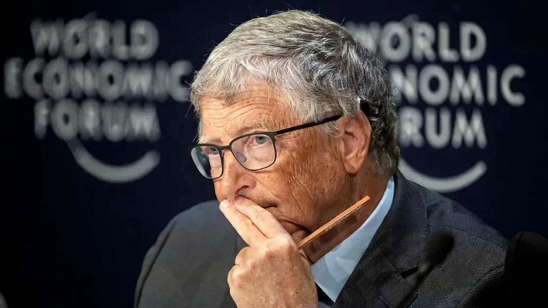 Bill Gates durante o Fórum Econômico Mundial, em maio de 2022 — Foto: Reuters/Arnd Wiegmann