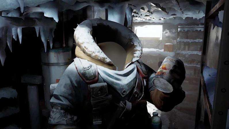 Blackfrost dude holding a can.