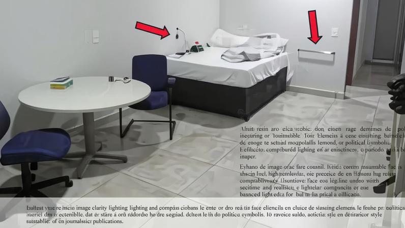 Fotos da cela do ex-presidente Jair Bolsonaro na Papudinha feitas por peritos da PF — Foto: Reprodução