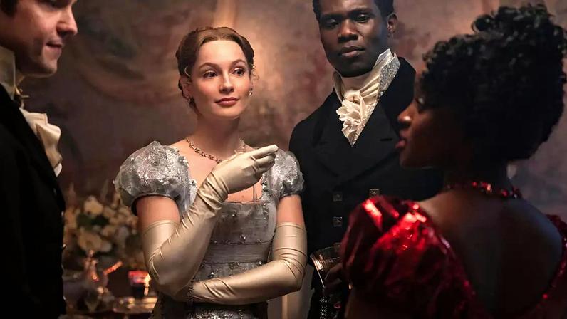 Francesca, John e Michaela em Bridgerton