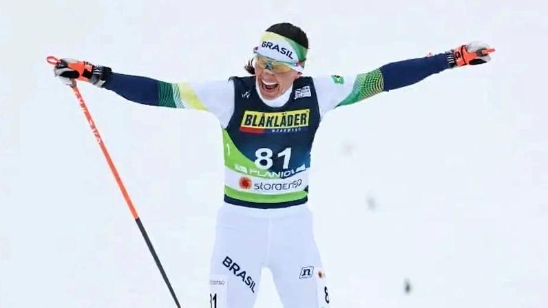 A esquiadora Bruna Moura representará o Brasil em Milão-Cortina (Foto: Reprodução/ Instagram)