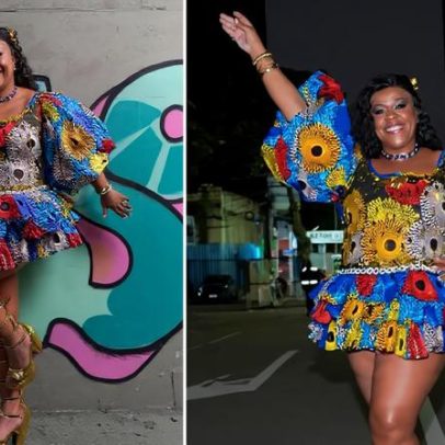 Cacau Protásio aposta em look com tecido de mercadão popular