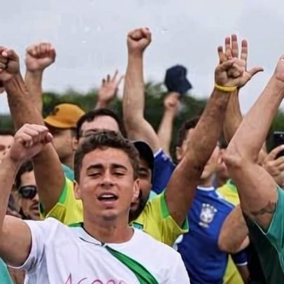 Nikolas rebate padre que criticou a caminhada: nunca fala de crime organizado