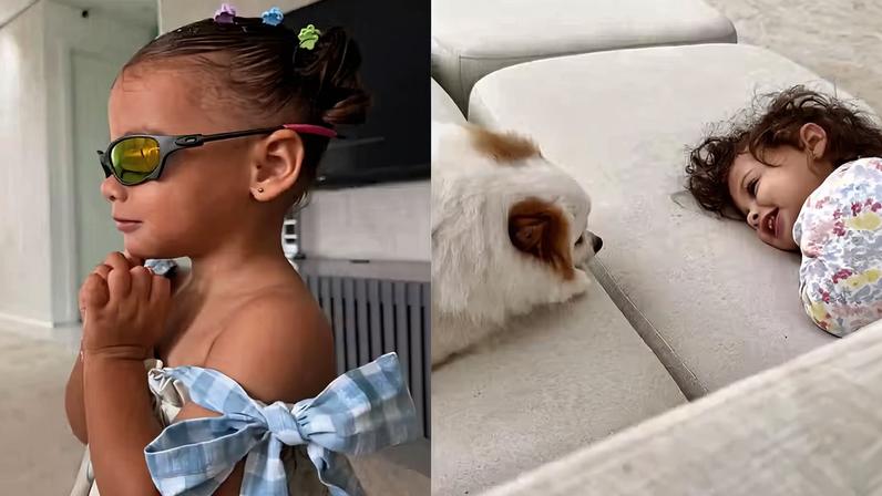 Novas fotos de Helena, filha de Neymar e Amanda Kimberlly — Foto: Reprodução/Instagram