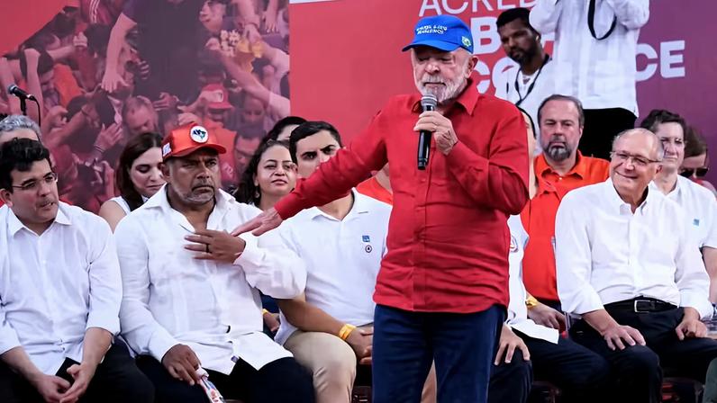 Lula participa de evento do PT em Salvador. — Foto: Reprodução/PT