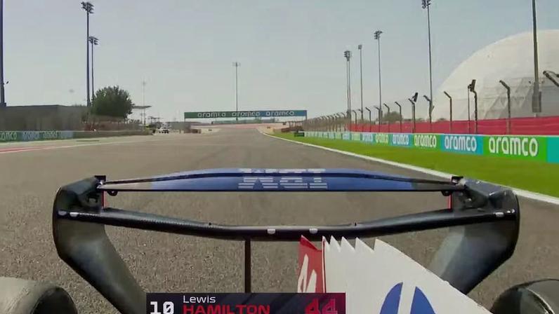 Asa traseira da Ferrari em teste da Fórmula 1 — Foto: Reprodução/F1