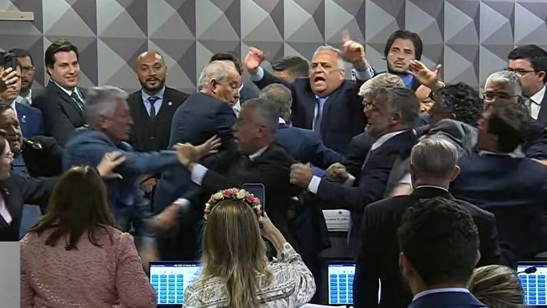 CPI do INSS tem tumulto — Foto: Reprodução