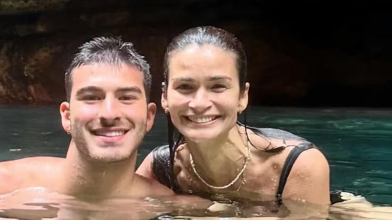 Carol Ribeiro parabeniza o filho, João Felipe Rego — Foto: Reprodução/Instagram